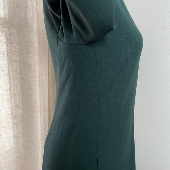 MM Lafleur Emily Dress Square Neck Pockets A Line‎ Emerald Green Women's Size 2 - Picture 6 of 11